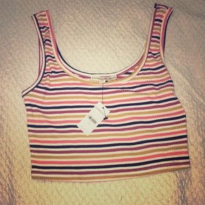 Express Striped Crop Top